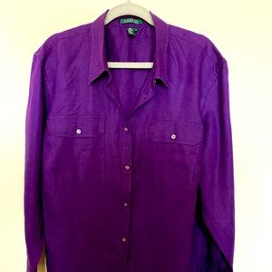 Purple long sleeve woman’s shirt